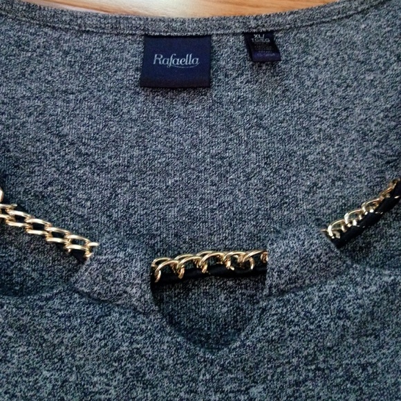 Rafaella Tops - SALE! Dark Grey 3/4 Sleeve Top Like New